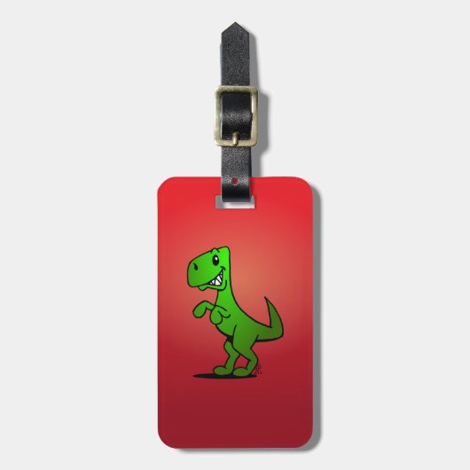 Étiquette À Bagage T-Rex - Dinosaure (Devant Vertical)