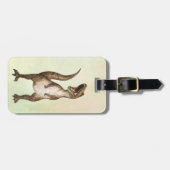 Étiquette À Bagage T-Rex Rugissant Personnalisable (Devant horizontal)