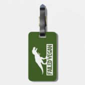 Étiquette À Bagage T-Rex Vegan ayant échoué (Dos Vertical)