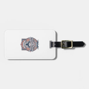 Étiquette À Bagage T-Shirt Graphique Vectoriel USA Foi Patriotique Av