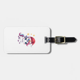 Étiquette À Bagage T-Shirt Licorne de Noël (2)