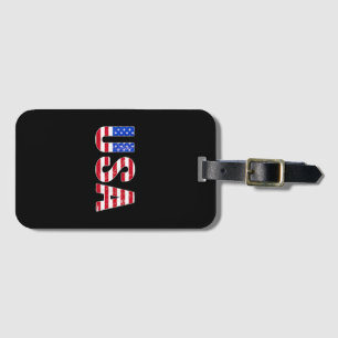 Étiquette À Bagage T Shirt USA Drapeau Américain Patriotique Hommes F