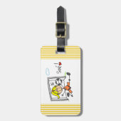 Étiquette À Bagage T-shirts et cadeaux de gardien de but du football (Devant Vertical)