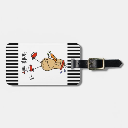 Étiquette À Bagage T-shirts et cadeaux d'écrou de santé (Devant horizontal)