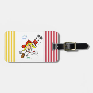 Étiquette À Bagage T-shirts et cadeaux du base-ball de filles de