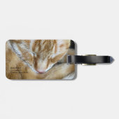 Étiquette À Bagage Tabac orange dormant (Dos horizontal)