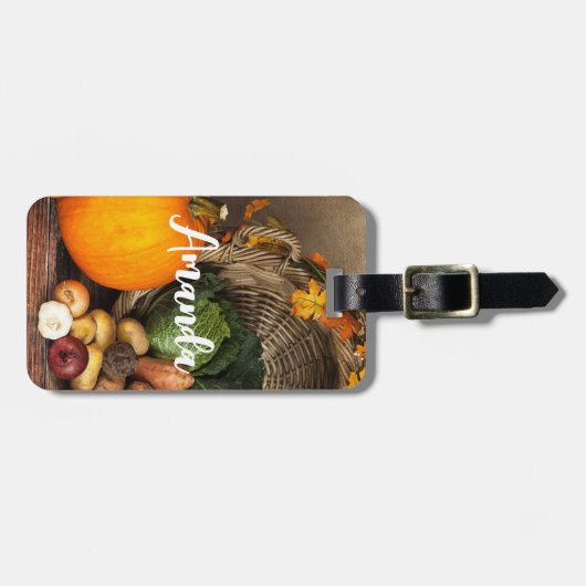 Étiquette À Bagage Table Bountiful Harvest (Devant horizontal)