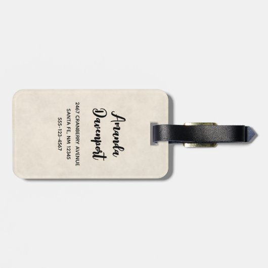 Étiquette À Bagage Table Bountiful Harvest (Dos horizontal)