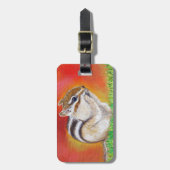 Étiquette À Bagage Tableau Chipmunk (Devant Vertical)