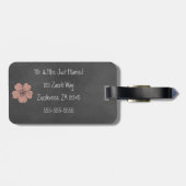 Étiquette À Bagage Tableau de bord Rose Wild Peach (Dos horizontal)