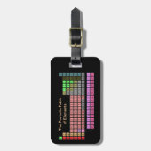 Étiquette À Bagage Tableau périodique (Devant Vertical)