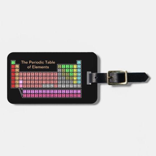 Étiquette À Bagage Tableau périodique (Devant horizontal)