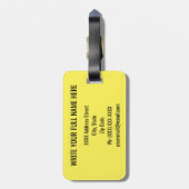 Étiquette À Bagage Tableau périodique BaNaNa (Dos Vertical)