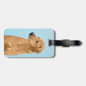 Étiquette À Bagage Tableau Rhodesian Ridgeback - Art Chien original (Dos horizontal)