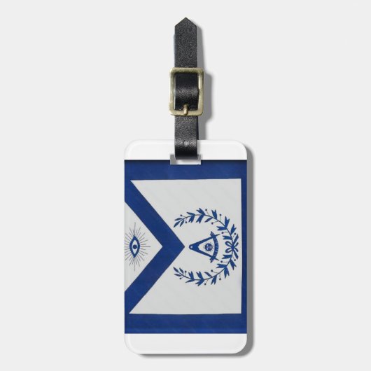 Étiquette À Bagage Tablier F&AM de maîtres passés (Devant Vertical)