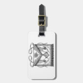 Étiquette À Bagage Tablier maçonnique (Devant Vertical)