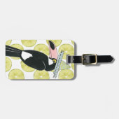 Étiquette À Bagage Taco à propos d'amour | Toucan Sombrero (Devant horizontal)
