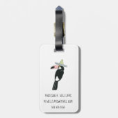 Étiquette À Bagage Taco à propos d'amour | Toucan Sombrero (Dos Vertical)