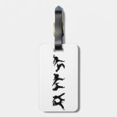 Étiquette À Bagage Tae Kwon-Do (Dos Vertical)