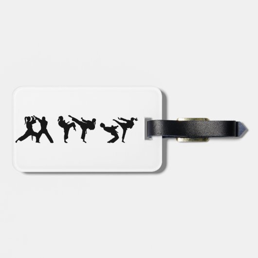 Étiquette À Bagage Tae Kwon-Do (Dos horizontal)