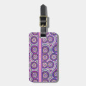 Étiquette À Bagage Tag Abstrait Rainbow Custom Luggage (Devant Vertical)