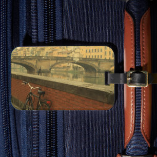 Étiquette À Bagage Tag bagage Florence Italie Ponte Vecchio - Vintage