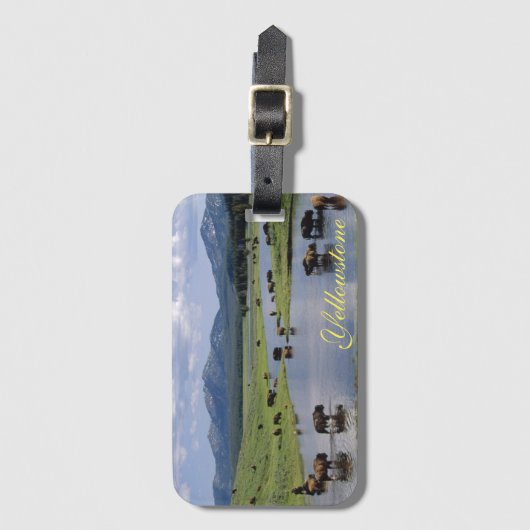 Étiquette À Bagage Tag-Buffalo (Devant Vertical)