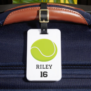 Étiquette À Bagage Tag cadeau de sac d'équipe personnalisée de tennis