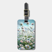 Étiquette À Bagage Tag d'anémone japonais - Personnaliser (Devant Vertical)