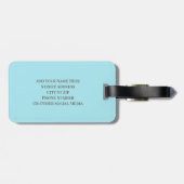 Étiquette À Bagage Tag d'anémone japonais - Personnaliser (Dos horizontal)