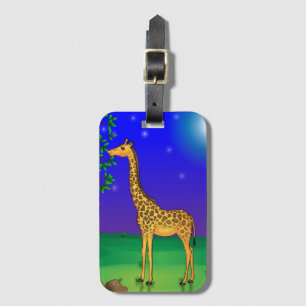 Étiquette À Bagage Tag de bagage à thème Giraffe