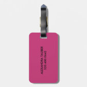 Étiquette À Bagage Tag de bagage Alex (Dos Vertical)