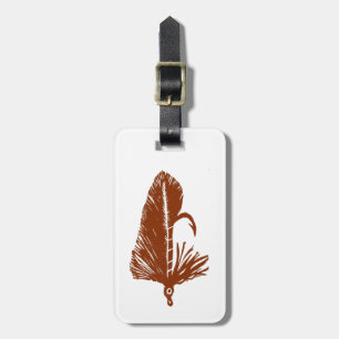 Étiquette À Bagage Tag de bagage Brown Matuka pour truite classique