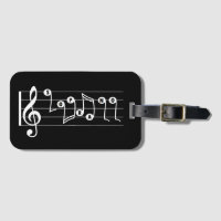 Tag de bagage musical du chanteur de Soprano (noir