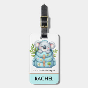 Étiquette À Bagage Tag de bagage personnalisé pour enfants Cute Koala