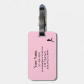 Étiquette À Bagage Tag de bagage personnalisées iRun Autour de l'humo (Dos Vertical)