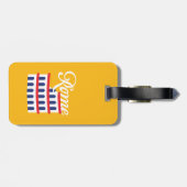 Étiquette À Bagage Tag de bagage Rome (Dos horizontal)