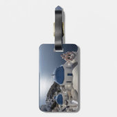 Étiquette À Bagage Tag de bagage Sanorini (Dos Vertical)