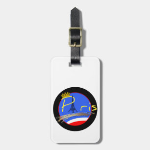Étiquette À Bagage Tag de bagage Tour Eiffel Couronne