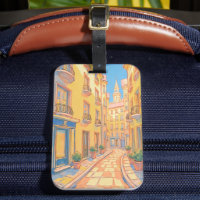 Tag de bagages Sunny European Street - Voyage conf