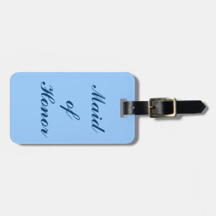 Étiquette À Bagage Tag de la femme d'honneur, Bleue Défilée en Bleu