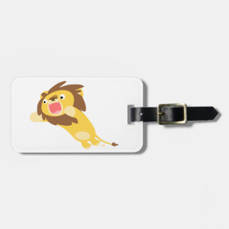 Étiquette À Bagage Tag de lion très affamé