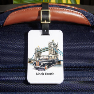 Étiquette À Bagage Tag de taxi de Londres - Iconic British