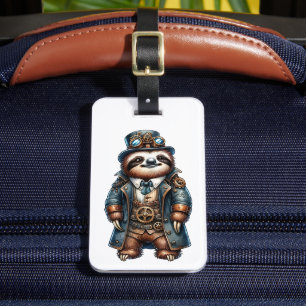 Étiquette À Bagage Tag de valise personnalisée de la fente Steampunk