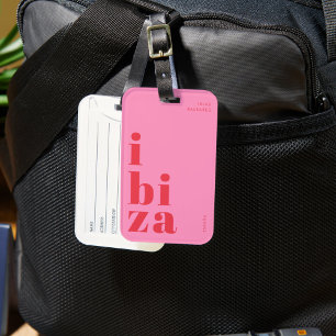 Étiquette À Bagage tag de voyage Ibiza élégant