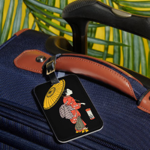 Étiquette À Bagage Tag femme asiatique