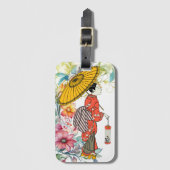 Étiquette À Bagage Tag femme asiatique (Devant Vertical)
