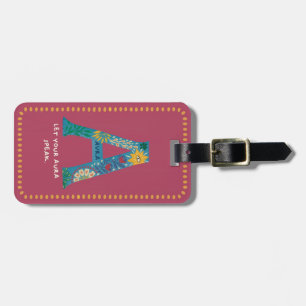 Étiquette À Bagage Tag Monogramme - Laissez votre Aura parler