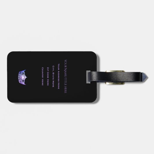 Étiquette À Bagage Tag-Vertical (Dos horizontal)