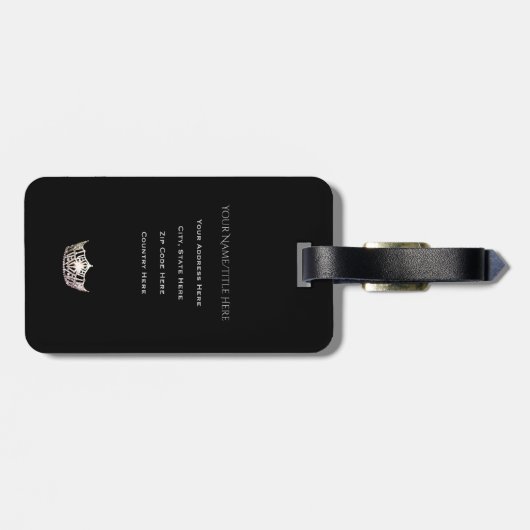 Étiquette À Bagage Tag-Vertical (Dos horizontal)